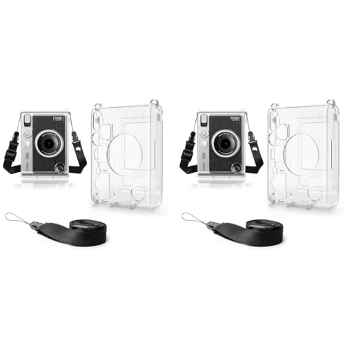 ZORBES® Clear Case for Fujifilm Instax Mini Evo PC Protective Polaroid Fuji Camera Fashion Transparent with Attachable Loop 2PCS ZORBES® Clear Case for Fujifilm Instax Mini Evo PC Protective Polaroid Fuji Camera Fashion Transparent with Attachable Loop 2PCS